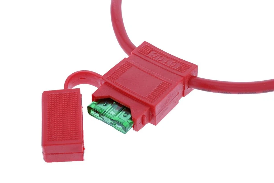 Portafusibles calibre 10 - Portafusibles en línea 10 AWG con cuchillas ATC de 30 y 40 AMP Foto 2 de 3