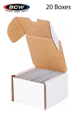 20 BCW 200 Ct Cardboard Card Boxes Sports / Game Deck Storage Coin Slab Shipping
