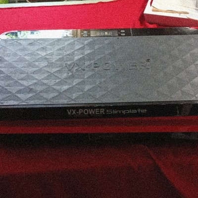 VX-Power Slimplate Oscillating Vibration Platform Machine, 3 Programs, Black