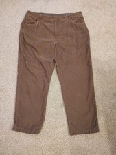 Vintage Orvis Corduroy Pants Mens Size 40 Signature Collection Brown Flat Front