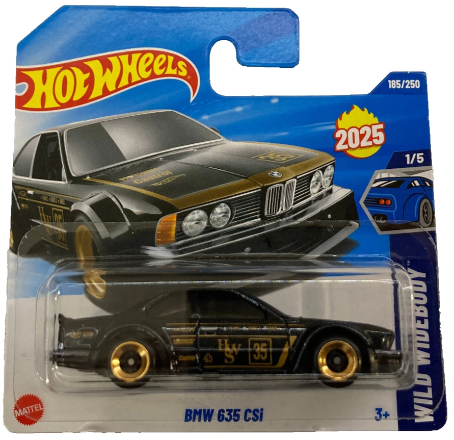 Hot Wheels 2025 - BMW 635 CSi schwarz - Wild Widebody - NEU & OVP