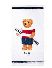 Ralph Lauren Polo Teddy Boy Bear Beach Towel NWT