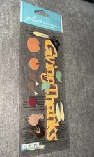 Jolee's Giving Thanks Fall Autumn Thanksgiving Scrapbooking Title Stickers
