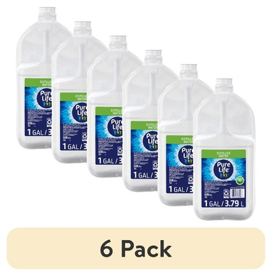 #ad 6 pack Distilled Water 1 Gallon Single Plastic Jug $31.68