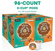 The Original Donut Shop Duos Nutty Caramel Keurig  K-Cup Pods - 96 Count