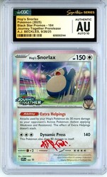 Hop's Snorlax 184 Prerelease Holo Promo (SVP)