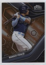 2023 Topps Chrome Black Orange Refractor 6/25 Wander Franco #87 0z0v