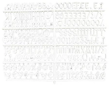 Letter Board Letters Only for Flet Letter Boards, Plastic Letter Board Sign M...