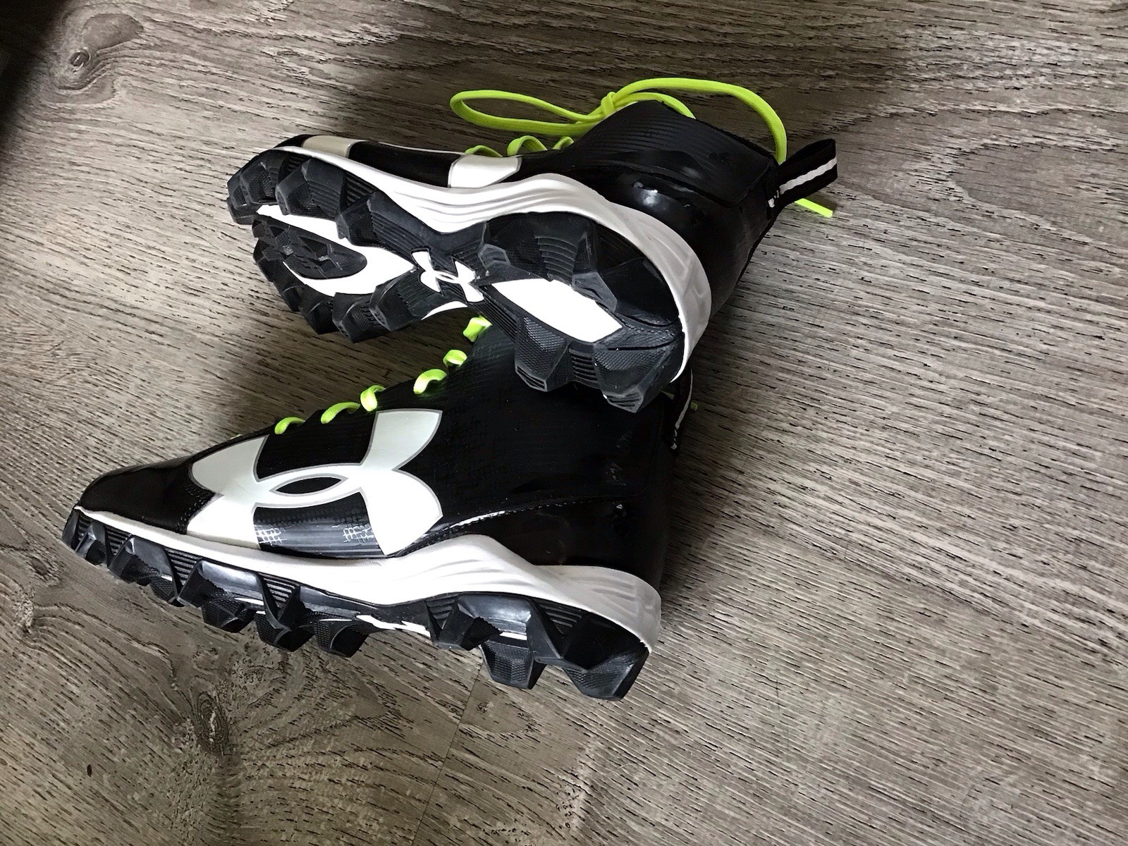 Under Armour Shoes Youth 6 6Y Black White Football Cleats 1286601 001 thumbnail 12