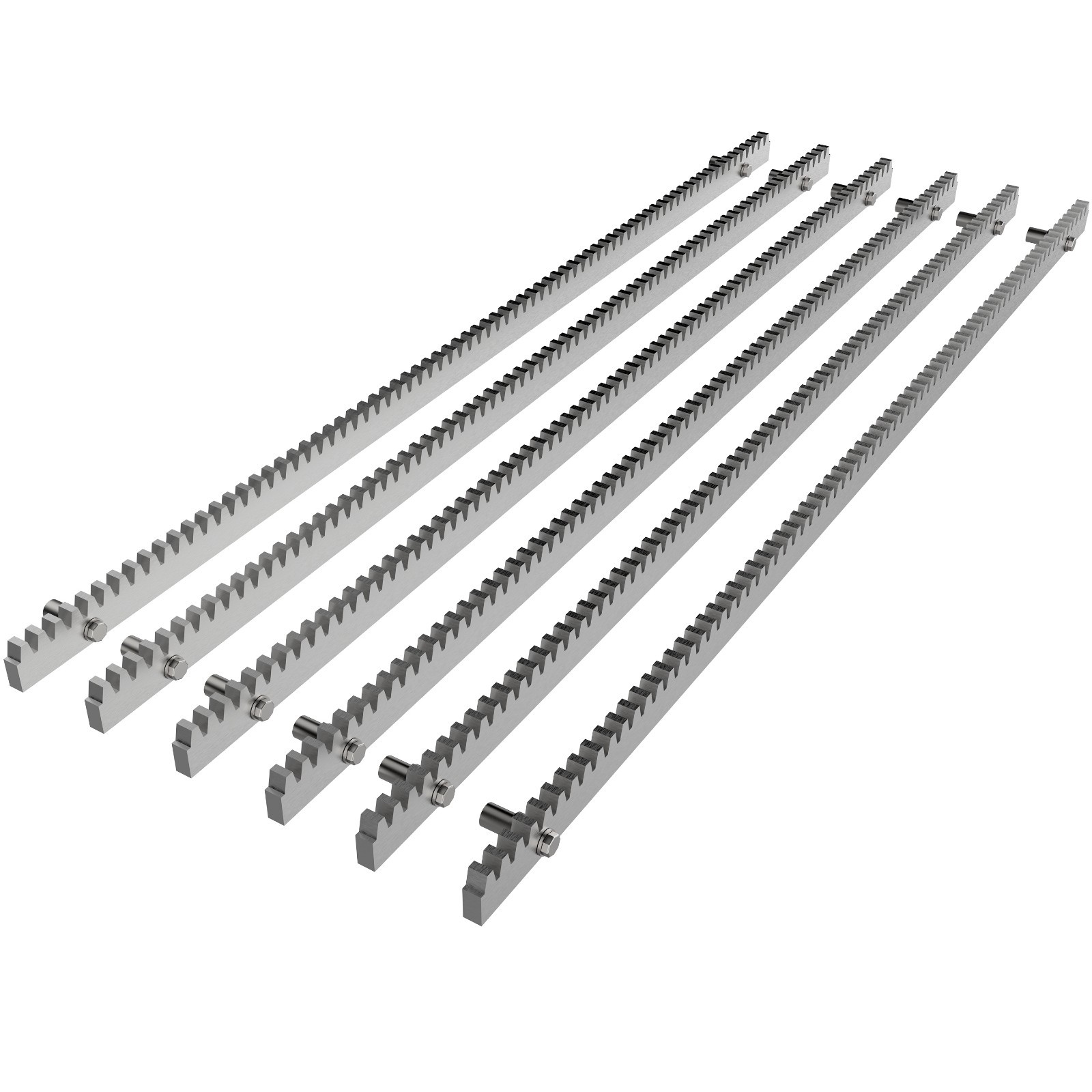 Blütezeit Steel Gear Rack 3.28ft 8mm Thickness 6 Pieces Total 19.7ft Hardware