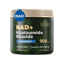 Supplement NAD+ for Anti-Aging Energy Focus & Nicotinamide Riboside Resveratrol