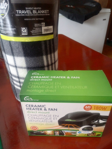 Heated Car Blanket 12v AND 12v Car Heater. Car accessories. Includes Both