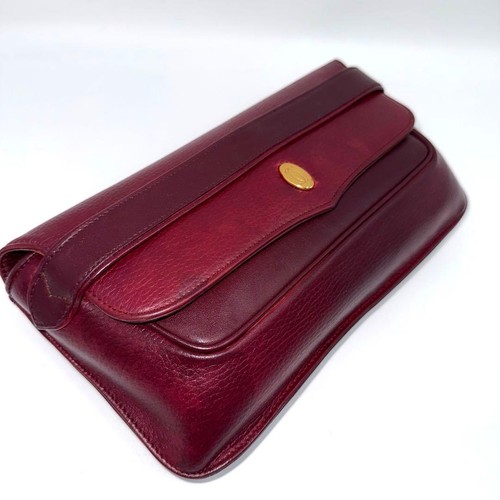 Cartier Must de Cartier Bordeaux Leather Clutch Bag