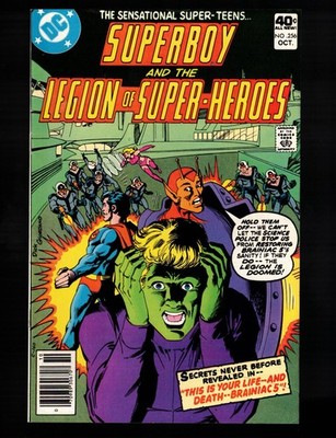 Superboy Legion of Super-Heroes #256  The Cure for Brainiac 5?  1979 VF DC Comic