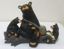 Bearfoots Singing Tree "Boys Day Out" Bears Fishing Jeff Fleming Figurine