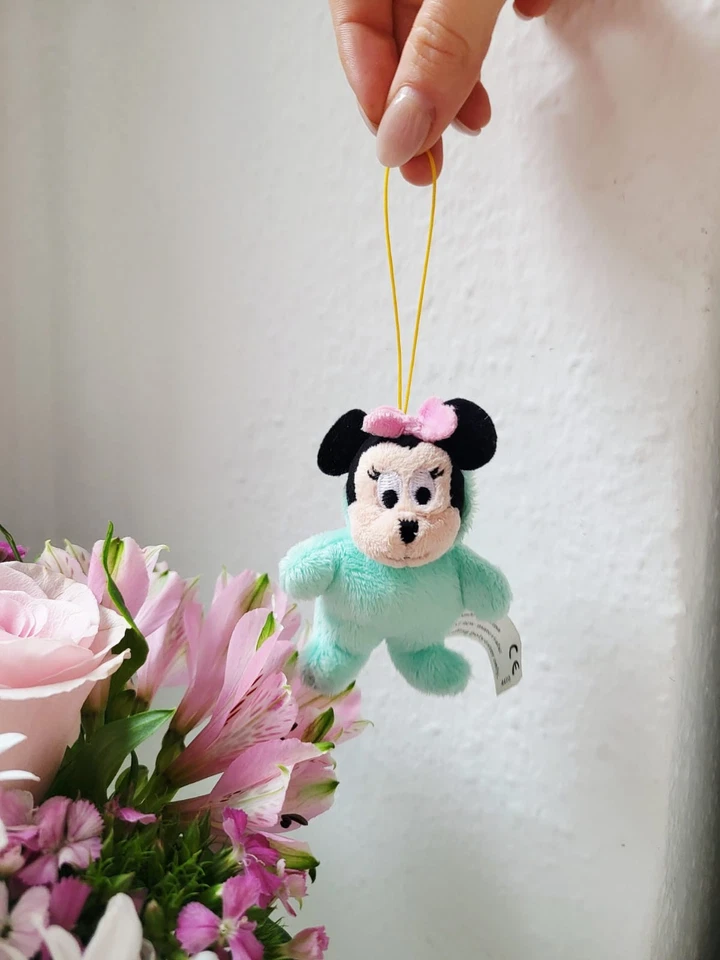 Disney Minnie Maus Schlüsselanhänger im Plüsch Pyjama Cute Nostalgic - Bild 1 von 1