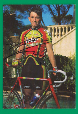 CYCLING cycling card ANDRE TCHMIL team LOTTO Mobistar 1998 Signed