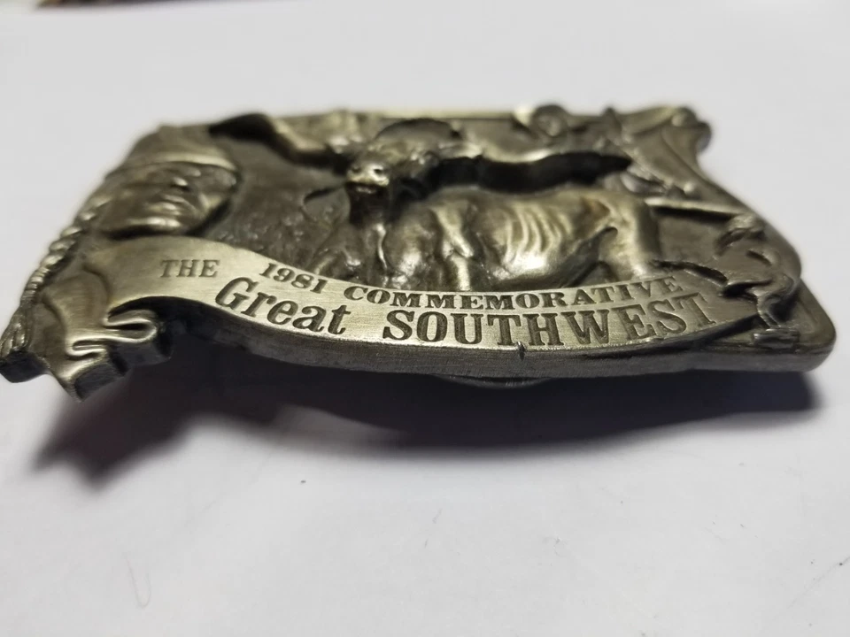 Texas style ,BELT BUCKLE BRASS, by Arroyo-USA GREAT CHRISTMAS GIFT IDEA - Image 2 of 4