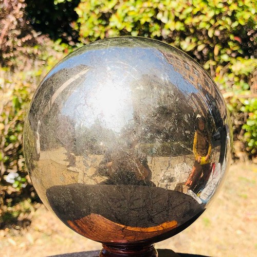 15.33LB Natural Chalcopyrite Quartz Crystal Ball Energy Reiki Healing - Picture 2 of 15