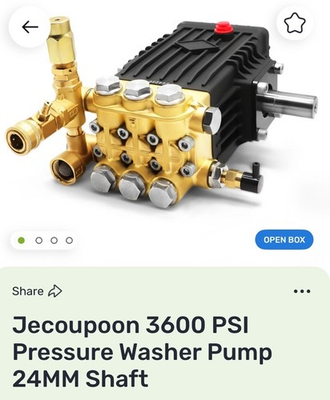 #ad #ad 3600 PSI Pressure Washer Pump 5 GPM Plunger Washer $180.00