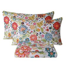Sheet Set Floral Sheets Ultra Soft Flower Patterned Queen Spring Flower