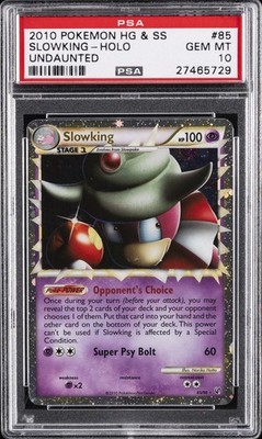 2010 POKEMON HEARTGOLD & SOULSILVER UNDAUNTED #85 SLOWKING-HOLO