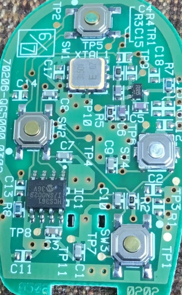 Llavero remoto sin llave original OEM 2000-2001 INFINITI I30 MODELO KBRASTU10/01A Foto 2 de 4