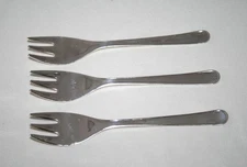 Leonard Italy 5" Silverplate -Set of 3- Cocktail/Seafood Forks #2845