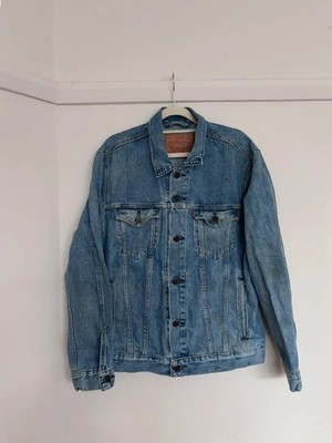 Levi s Herren Blue Denim Trucker Jacket Gr. M Vintage Cotton Button Up