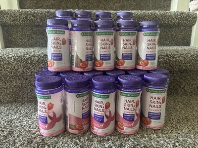 Lot Of 50 Pack Hair Skin Nails Gummies 6000 mcg 80 Advanced Formula Biotin