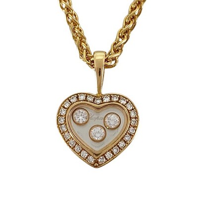 Chopard Happy Diamond Yellow gold Diamond Necklace