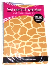 Stretchable Fabric School Book Cover GIRAFFE Design NIP