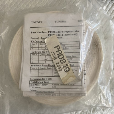 #ad Toyota Tundra Tailgate Felt Tape and Plastic Washer Kit; PT271 34010 PT261 34012 $19.99