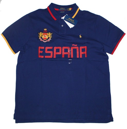 Polo Ralph Lauren Custom Slim Fit Pony Logo Crest World Cup Soccer Country Shirt - Picture 7 of 30