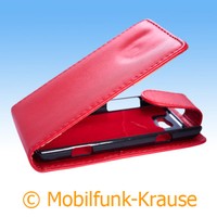 Flip Case Etui Handytasche Tasche HüLle F. Samsung GT-I8350 / I8350 (Rot)