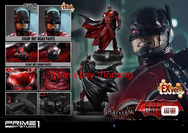 P1S 1/5 CMDC-05EX The Arkham Knight Batman Red Suit Statue Figure