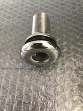 NRC & XRC 3/4 Stainless Steel Barbed Short Straight Thru-Hull With Custom Gasket