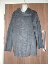 Zara Woman Hand Made Three Quarter Length Coat - Grey - M
