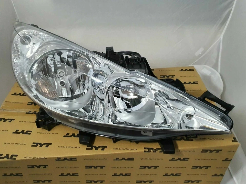 2x POUR PEUGEOT 207 2006-2009 PHARE AVANT GAUCHE DROIT ÉLECTRIQUE +MOTEUR H1 H7. - Photo 4/4