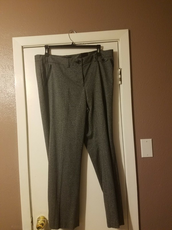 NWT Lane Bryant Women's Classic Trouser Pants, Black and White, Sz. 20