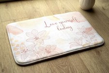 Bathroom Rug Anti-Slip Super Soft Absorbent - 75x45 cm - Flower Flowers