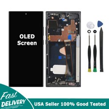 Black OLED Display Touch Screen Frame For Samsung Note 20 Ultra 5G N986 4G N985