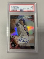 2015 Topps Finest Javier Baez Orange Finest Firsts Auto 25/25 Psa 9 