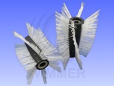 2 Stück Besen Bürste Kehrwalze Kehrwalzen Agria 400 1400 4000 6000  Schnee