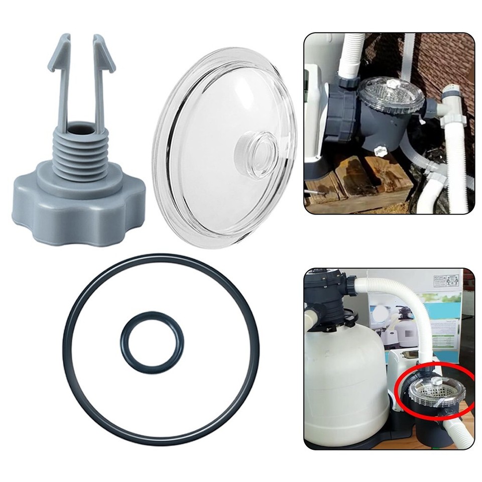 SF801101 Leaf Trap Cover Lid with ORing Valve for Intex 12in Sand