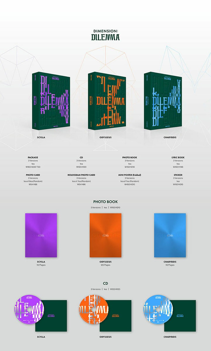 ENHYPEN [DIMENSION:DILEMMA] 1st Album CD+Photo Book+2 Card+
