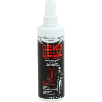 Clubman Supreme Hair Styling & Grooming Spray Non-Aerosol Pump 8 Fl Oz Fast Dry