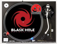 Black Hole Recordings - 7"-12" DJ slipmat for LP turntable record player 