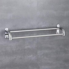 Bathroom Artifact Towel bar Stainless Steel 304 Double bar Does not Occupy Th...