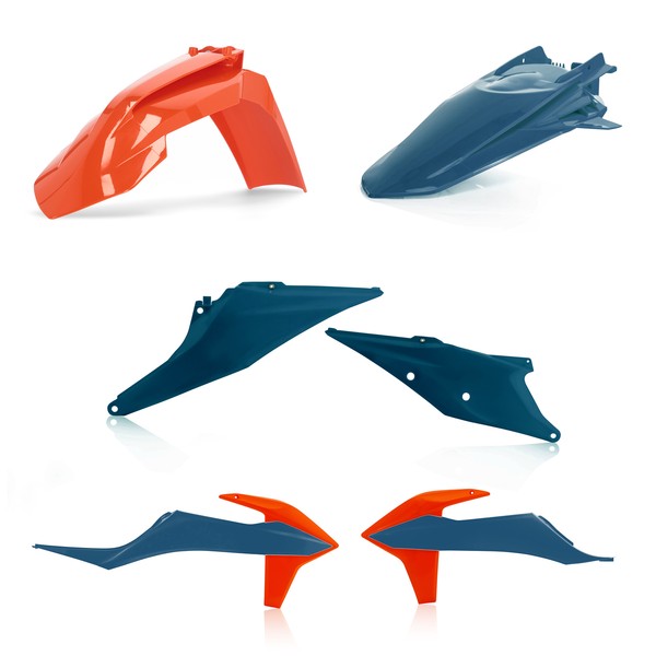 Acerbis Kunststoff Set Blau/Orange Ktm Exc 150 Tpi 2020 2021 2022 2023-image